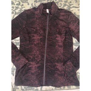 Athleta Shanti jacquard fleece women’s zip up jacket‎ size XL